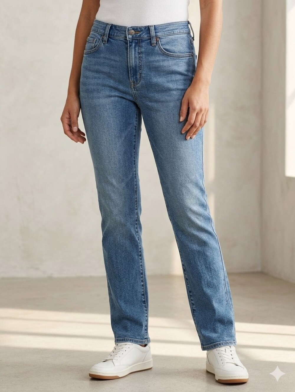 Ralph Lauren Women's Size 8 Sky Blue Regular Leg Blue Denim Jeans